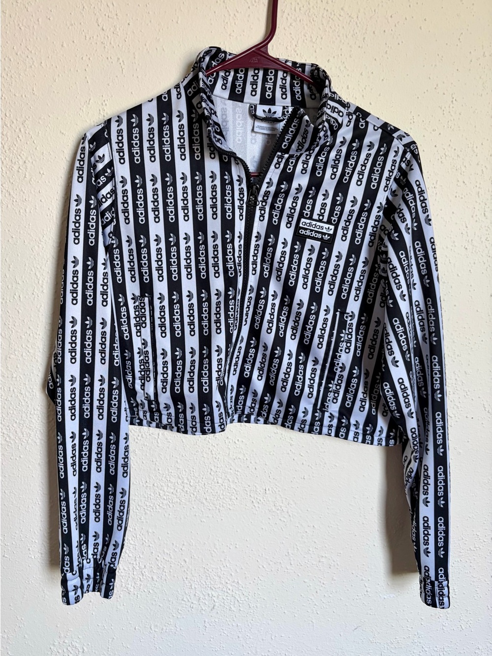 Adidas Track Top Zipper Crop Jacket
